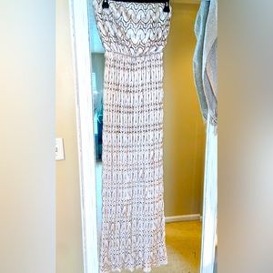 Sans Souci Taupe strapless dress